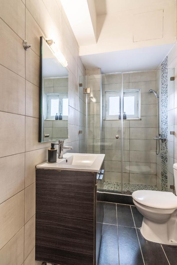 Ferienwohnung Aris Neos Kosmos Athen Exterior foto