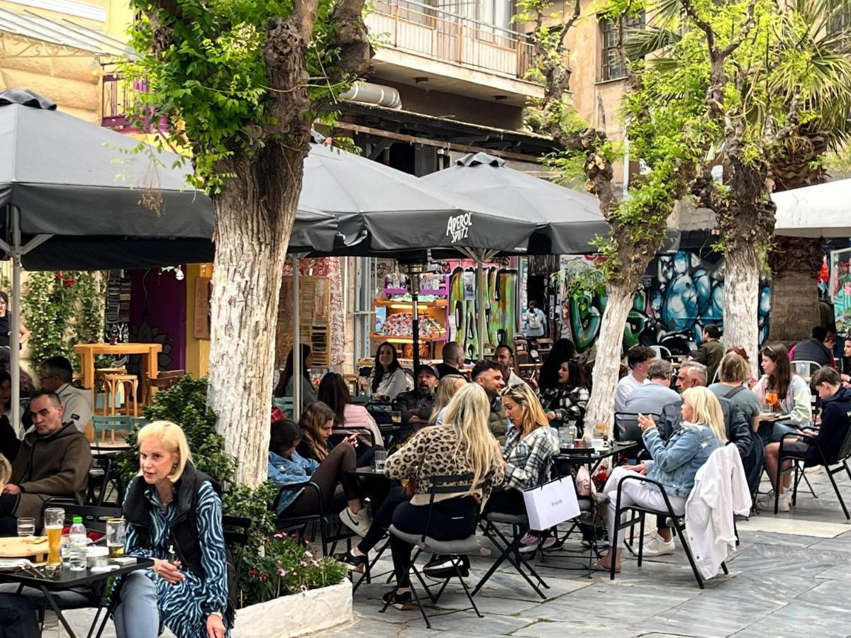 Ferienwohnung Aris Neos Kosmos Athen Exterior foto